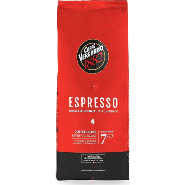 CAFFÉ VERGNANO Kávé, pörkölt, szemes, 1000 g,  "Espresso" (KHK1112)