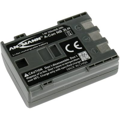NB-2L, NB-2LH Canon kamera akku 7,4V 720 mAh, Ansmann (5022673)