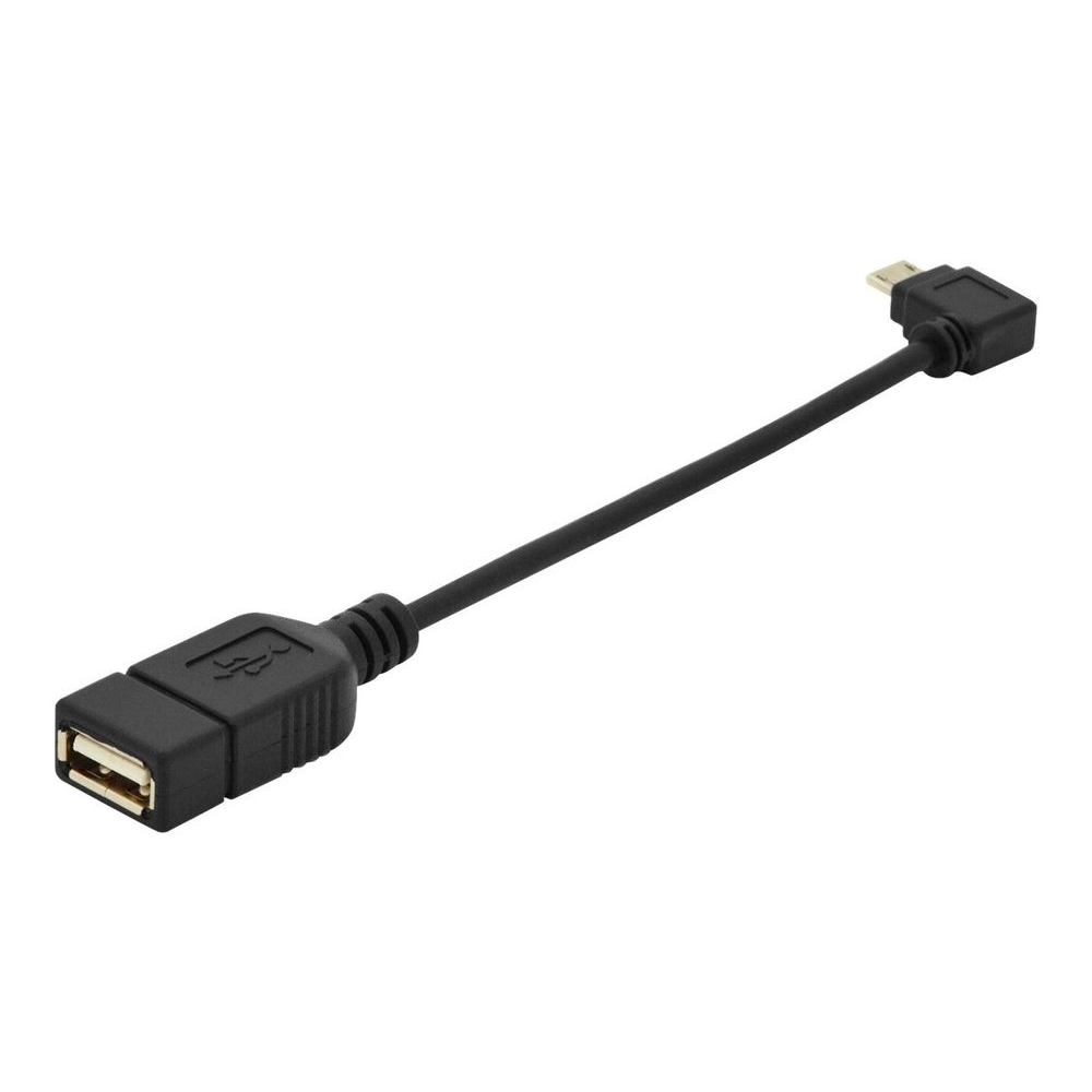 Assmann Micro USB B -> USB A OTG kábel 15cm (AK-300313-002-S) (AK-300313-002-S)