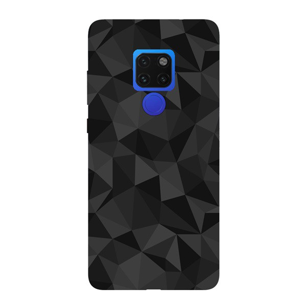 Szilikon telefonvédő (3D, gyémánt minta) FEKETE [Huawei Mate 20] (5996457828425)