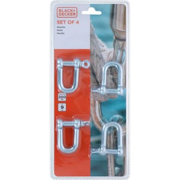 Karabiner szett 4db 200kg teherbírás  BXCHSF7014 9mm Black&Decker