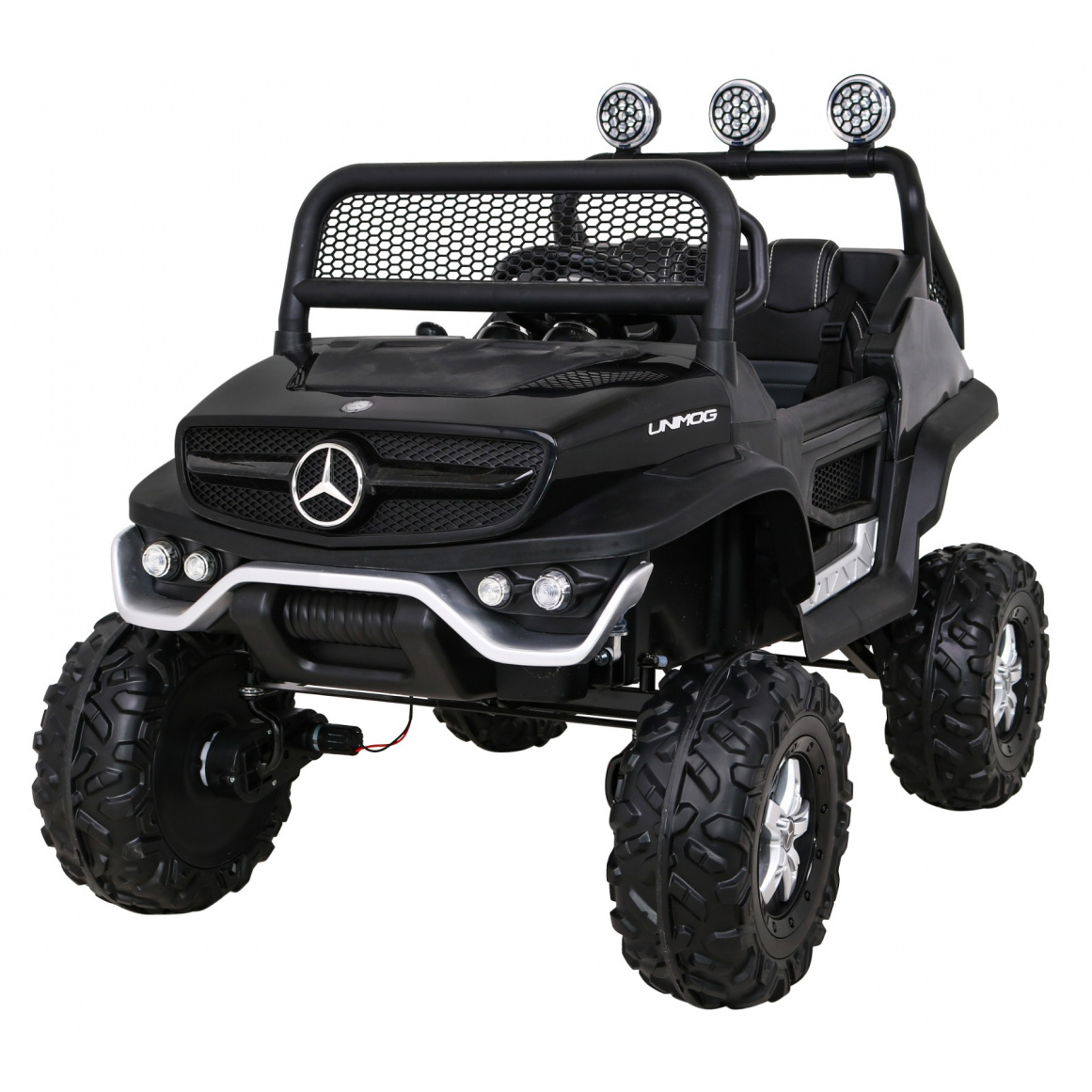 Ramiz Mercedes Benz Unimog Elektromos autó - Fekete (PA.JL199.CZ)
