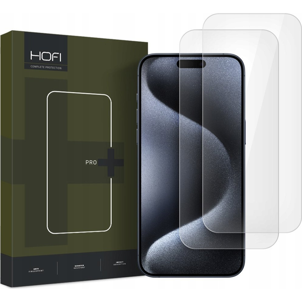 KALJENO STEKLO HOFI GLASS PRO+ 2-PAKET ZA IPHONE 16 CLEAR PROTECTION