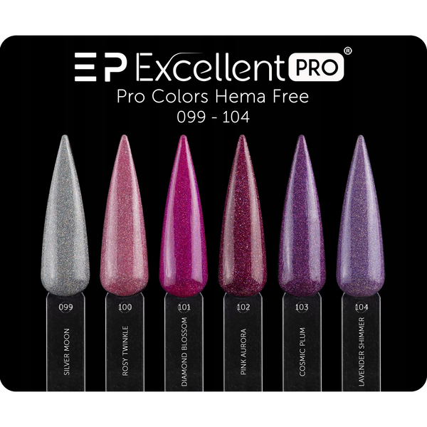 EXCELLENT PRO_Pro Colors Hema Free Cat Eye lakier hybrydowy 101 Diamond Blossom 7g