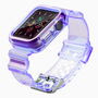 Fusion Light Set Apple Watch 2/3/4/5/6/SE/7 Szilikon szíj 38/40/41mm - Lila