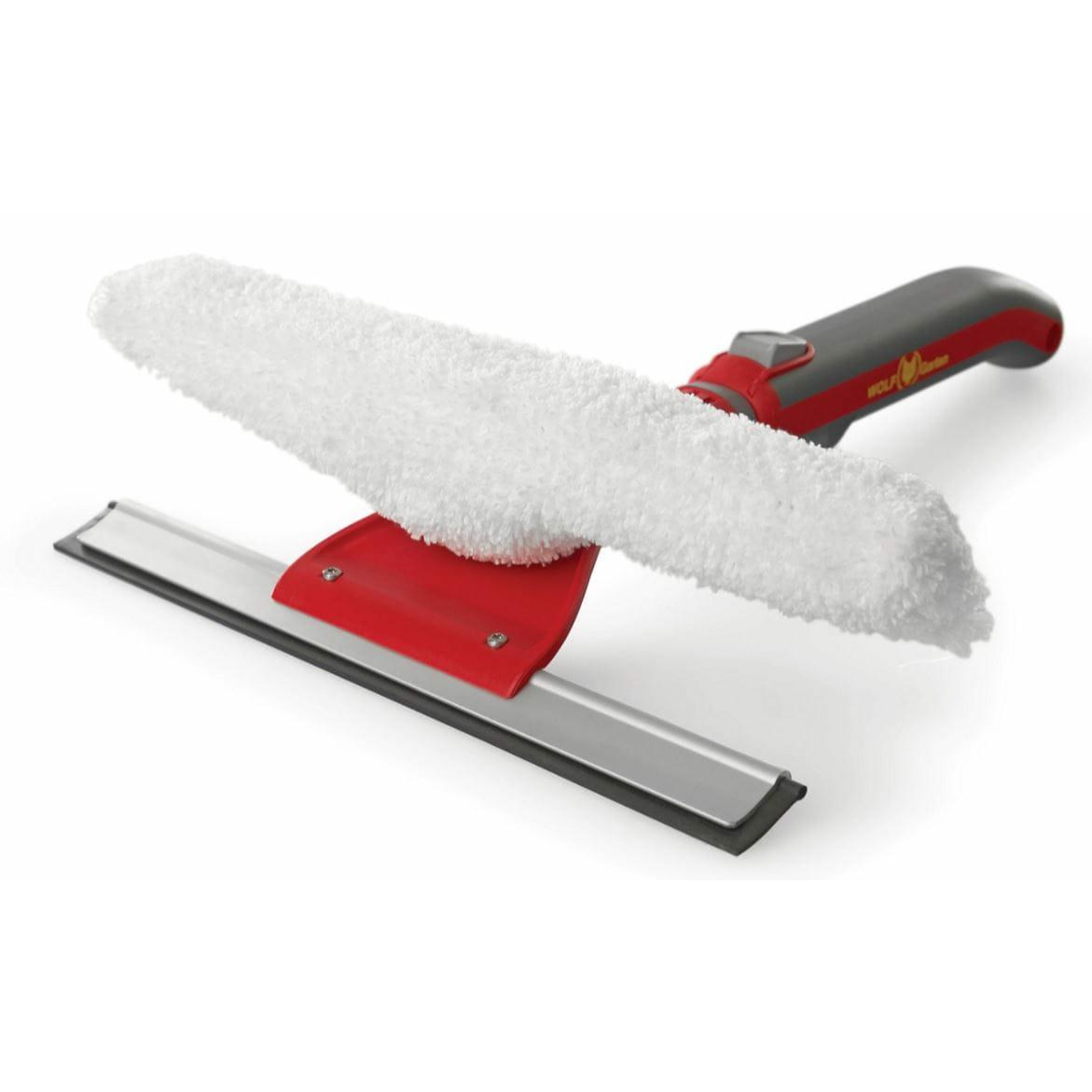 WOLF-Garten 71ANA021650 kombinált ablaktörlő fogantyúval KW-M / ZM015 ablaktörlő és gumilehúzó eltávolítható, mosható felmosócsempével kombinálva, piros (71ANA021650)