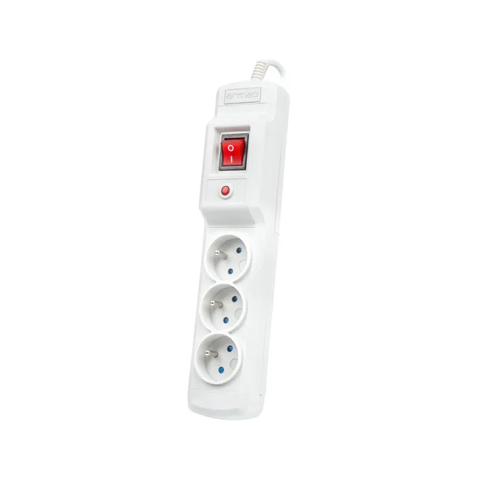 Armac Multi M3 250V Túlfeszültség védő elosztó 3 aljzatos 5m - Szürke (MULTI M3 5M GRAY)