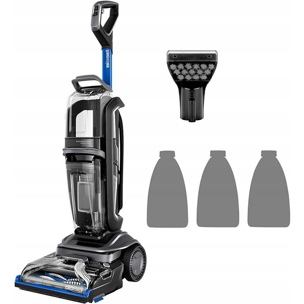 Bissell Revolution HydroSteam tapijtreiniger Achterlopen Diep Zwart, Blauw, Titanium