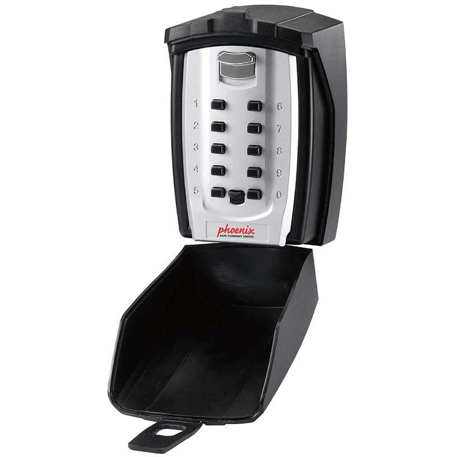 Phoenix KS0003C Kültéri Számzáras Fali kulcsszéf - Fekete (KS0003C)