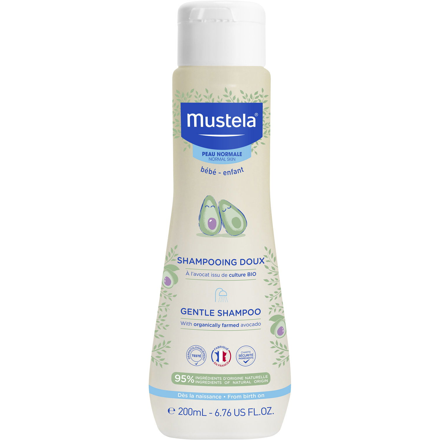 MUSTELA Kímélő, organikusan termesztett avokádóval 200 ml (3504105036126)