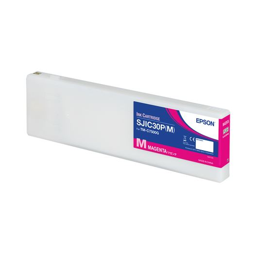 Epson SJIC30P(M) глава и патрон за мастиленоструен принтер 1 броя Оригинал Пурпурен
