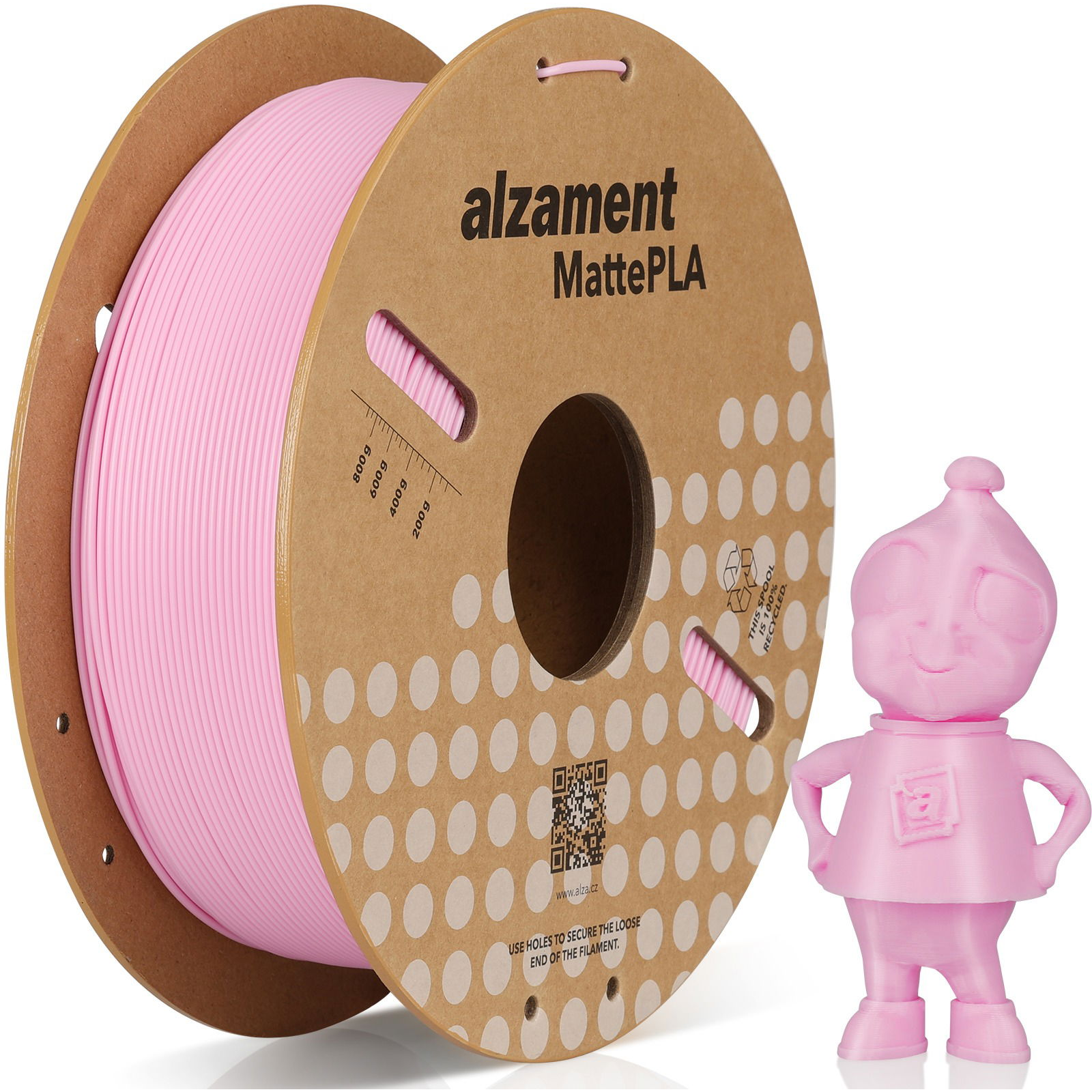 Alzament PLA Matte 1 kg Pink (ALZMNTM08)