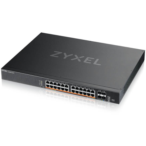 Zyxel XMG2230-28HP Managed L2/L3 2.5G Ethernet (100/1000/2500) Power over Ethernet (PoE) 1U Zwart