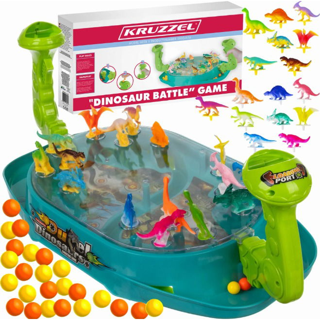 KRUZZEL Battle of the Dinosaurs Lövöldözős Társasjáték (24656)