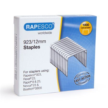Rapesco 923/12 erős tűzőkapocs (IRS1238 / 1238) (RAP1238)
