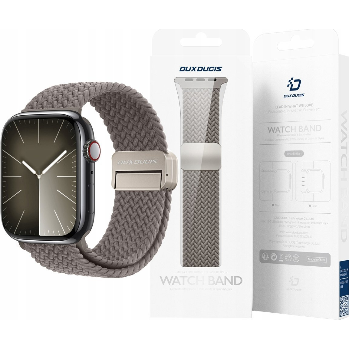 Dux Ducis MIXTURE PRO pótszíj (egyedi méret, kicsi, nylon, mágneses) HOMOK Apple Watch Series 1 38mm / Watch Series 2 38mm / Watch Series 3 38mm (GP-152412) ( )