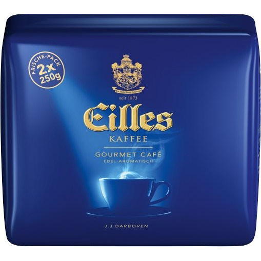 EILLES Gourmet Café 2 x 250g őrölt kávé vákuum csomagolásban (4006581020013)