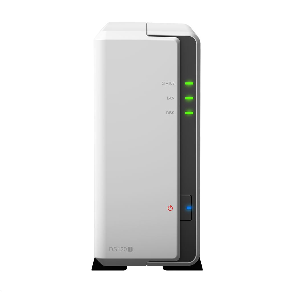 Network Attached Storage Synology DiskStation DS120j cu procesor Marvell Armada A3720 Dual Core 800 MHz, 512 MB DDR3L, 1-Bay, 1 x Gigabit LAN, 2 x USB 2.0