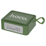 Bluetooth hordozható hangszóró, 5W, v5.2, TWS, Beépített FM rádió, TF kártyaolvasó, USB aljzat, 3.5mm, felakasztható, Hoco BS51 Gold Brick, sötétzöld