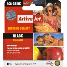 ActiveJet (Canon CLI-521BK) Chipes Tintakazetta Fekete (EXPACJACA0080)