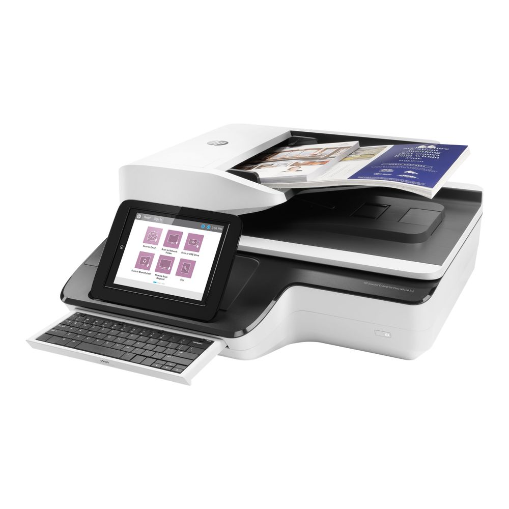 HP Scanjet Enterprise Flow N9120 fn2 Plochý skener a skener ADF 600 x 600 DPI A3 Čierna, Biela (L2763A)