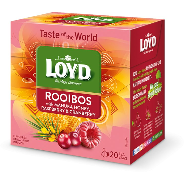 Loyd Tea Rooibos Méz-Málna 20x1,7g