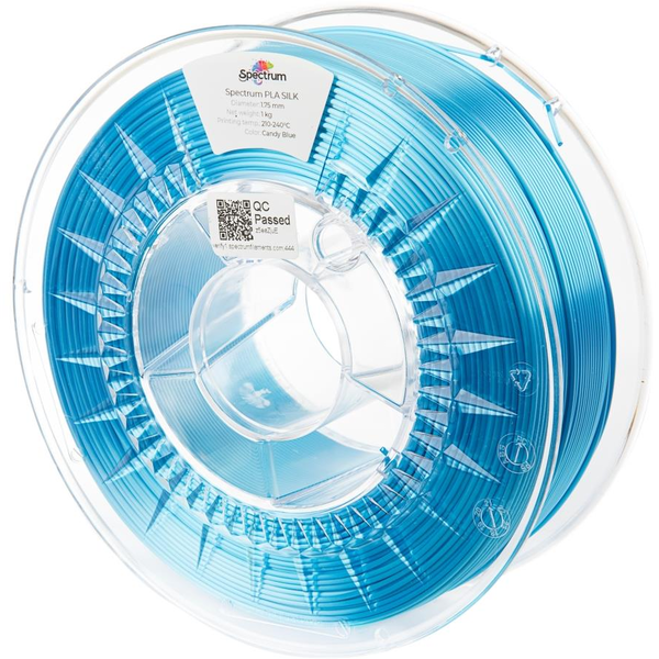 Filament Spectrum PLA SILK 1.75mm CANDY BLUE Modrá 1kg