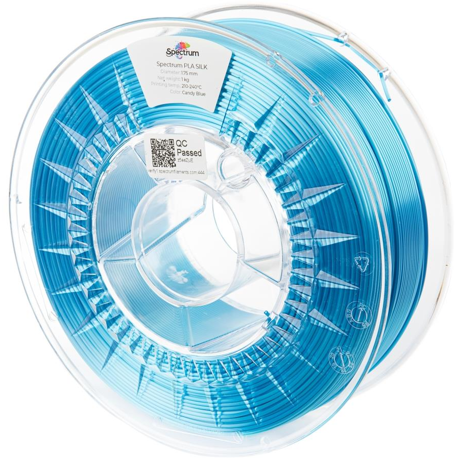 Spectrum 3D nyomtatószál, Silk PLA, 1,75 mm, Candy Blue, 1 kg (80510)