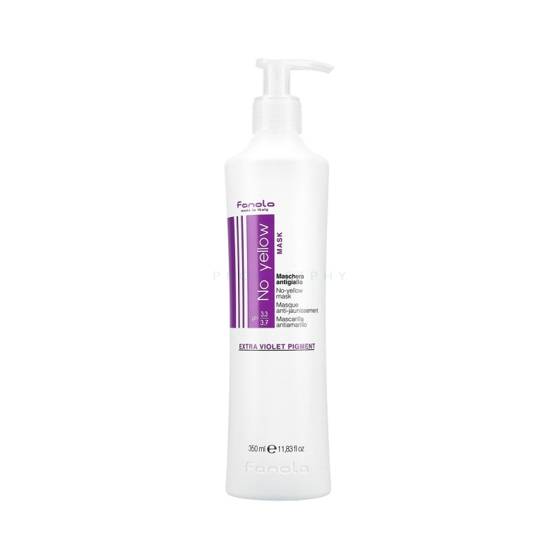 FANOLA No Yellow Mask maszk platinaszőke és ősz hajra 350 ml (8032947863846)