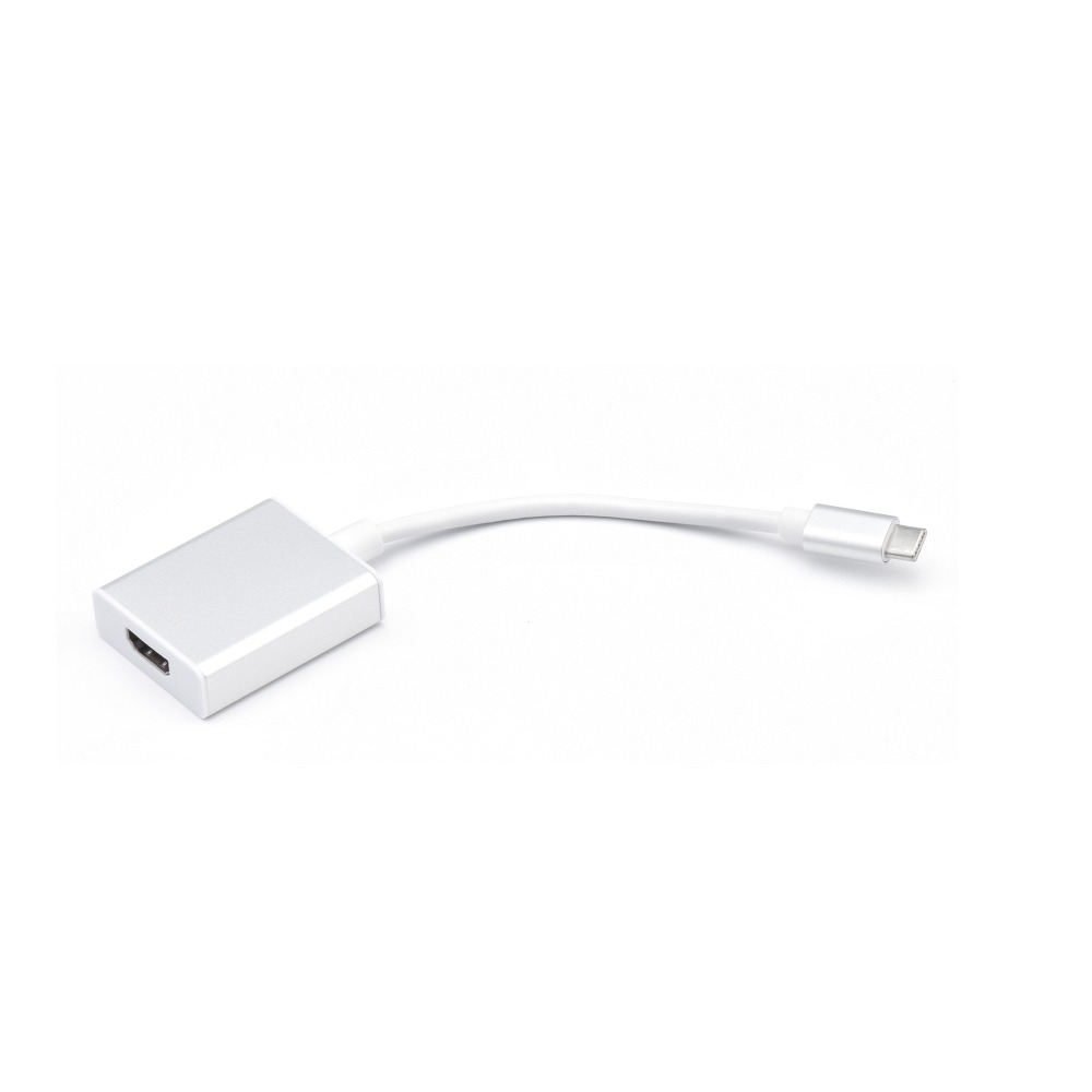 HDMI - USB Type-C 3.1 adapter - fehér/ezüst (5903396020278)