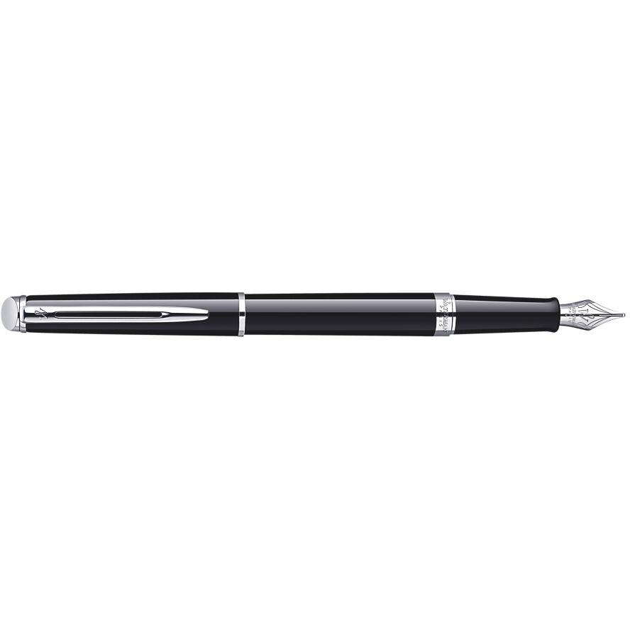 WATERMAN Füllfederhalter Hemisphere Lack Schwarz M Blau Geschenkbox (S0920530) (S0920530)