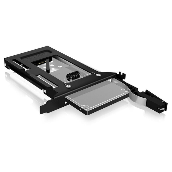 ICY BOX IB-2207StS 8,89 cm (3.5") Opbevaring drev bakke Sort