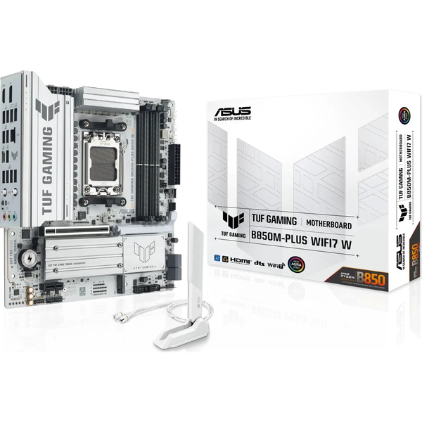 ASUS TUF GAMING B850M-PLUS WIFI7 W AMD B850 Sokkel AM5 micro ATX