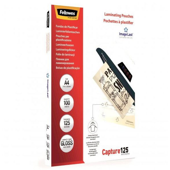 Fellowes ImageLast A4/125 mikron, fényes - 100 darabos csomag (77511530746)