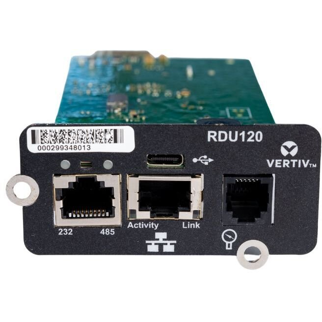 Vertiv Liebert IntelliSlot RDU120 Belső Ethernet 1000 Mbit/s (RDU120)
