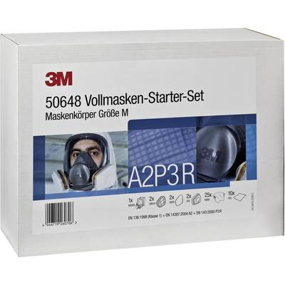 3M DE272919916 Légzésvédő teljes maszk készlet A2 P3 R Méret: M (DE272919916)