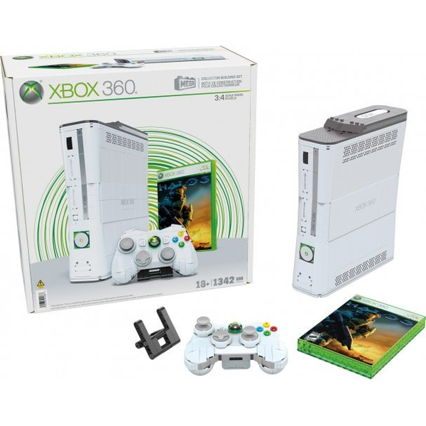 MEGA Xbox 360 játékkonzol, replika lámpákkal gyűjtőknek