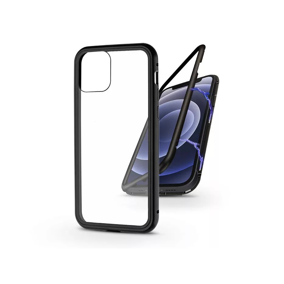 Haffner Magneto Apple iPhone 12 Mini mágneses 2 részes hátlap előlapi üveg nélkül fekete (PT-5838) (PT-5838)