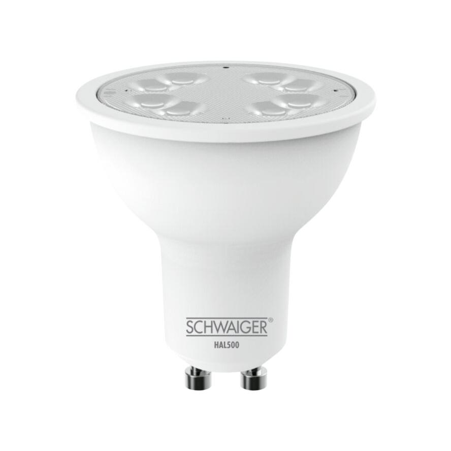 Schwaiger LED Leuchtmittel GU10, Weißton änderbar, dimmbar (HAL500) (HAL500)