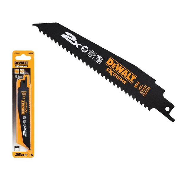 DEWALT PÍLOVÉ LISTY NA DREVO 152MM 5KS DT2300L
