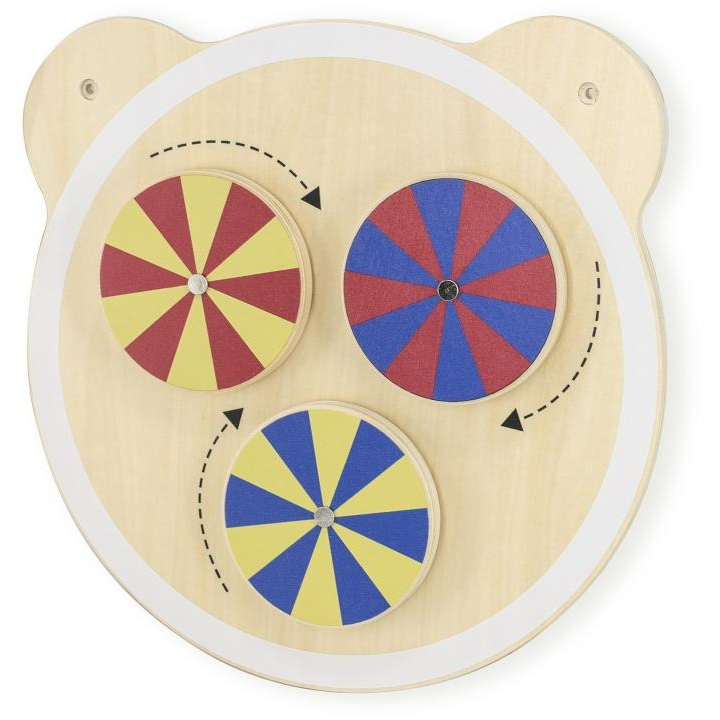Viga Wooden Wall Game - Rotating Wheels (6971608445521)
