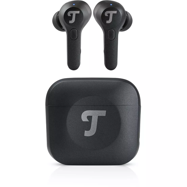 Teufel Airy TWS Pro Bluetooth Fülhallgató Headset Töltőtokban - Éjfekete