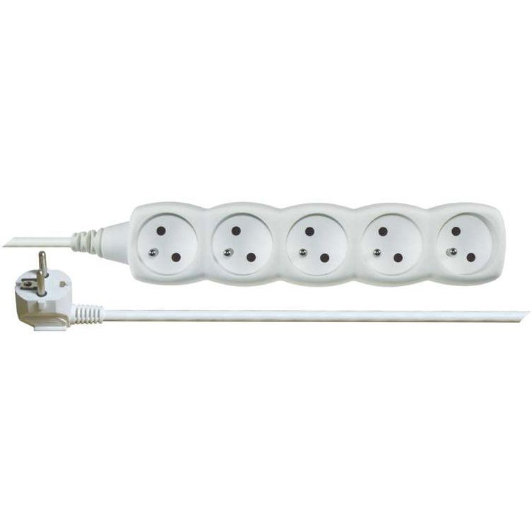 EMOS Hosszabbító kábel - 5 aljzat, 10 m, fehér (1902051000)