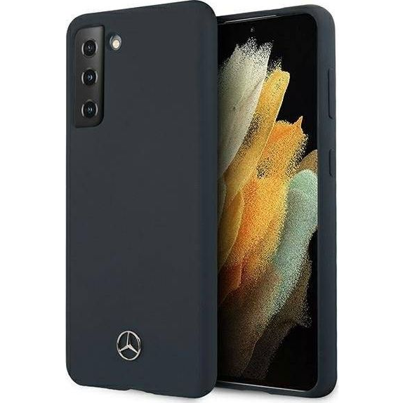 CG MOBILE MERCEDES SILICONE szilikon telefonvédő (mikrofiber plüss belső, matt, kameravédő) VILÁGOSKÉK Samsung Galaxy S21 Plus (SM-G996) (MEHCS21MSILNA)