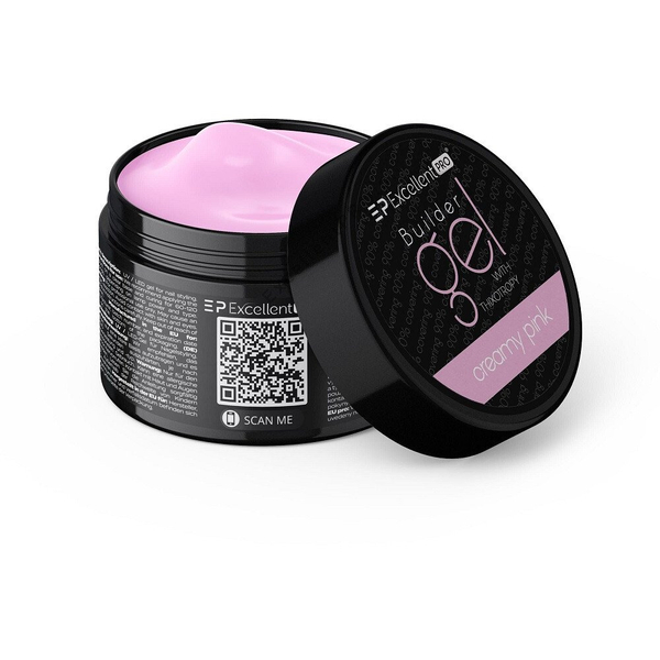 Excellent PRO Builder Gel With Thixotropy żel budujący Creamy Pink 15g