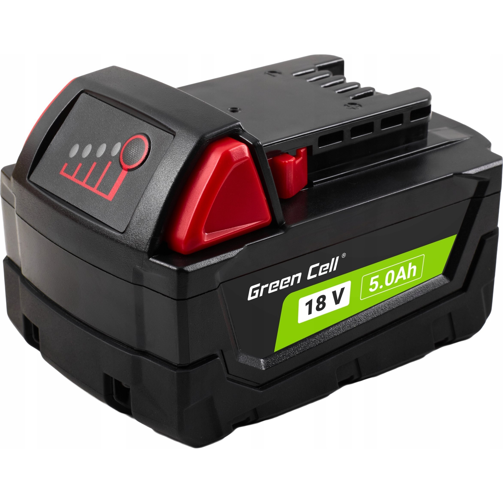 Battery For Power Tools Green Cell PTML18V5, Milwaukee M18 18V 5Ah (PTML18V5)