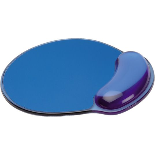 Alfombrilla Ergonomica De Gel Azul Con Apoyamuñecas Transparente