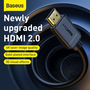 Baseus кабел, CAKGQ-C01, HDMI-HDMI 2.0 Резолюция 4K 60Hz, 18Gbps, 24K позлатени конектори, Дължина 300 см, Черен, PVC