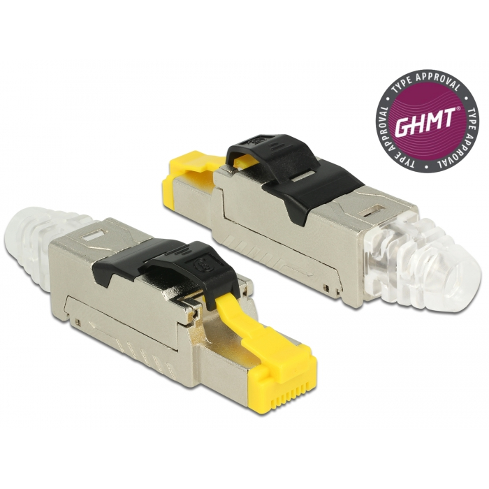 Delock RJ45 dugaszoló szerelvény Cat.8 anyaga: fém (86485) (86485)
