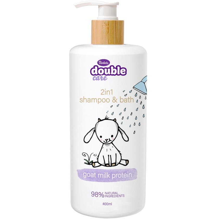 VIOLETA Double Care sampon és habfürdő 2in1 400 ml